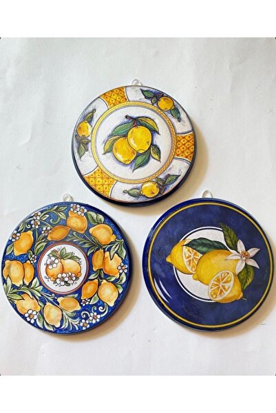 ZeyMin Art Limon Temalı 3 lü Duvar Süsü