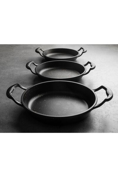 altınmutfak 3 Lü Granit Döküm Sahan Seti (18cm-20cm-22cm)