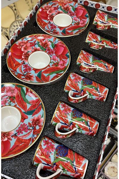 Kosova Muba Concept Standing Coffee Cup Set for 6 People