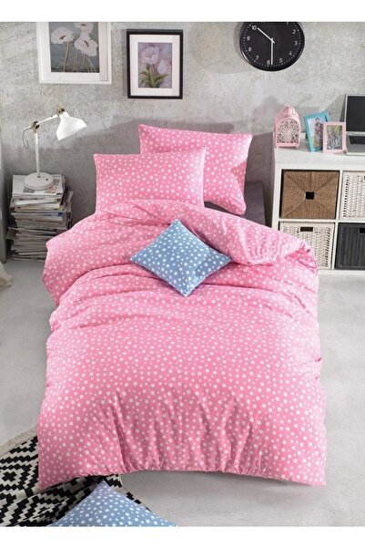 MORRİVAL Set cuvertură de pilota roz cu o singură stea, set de o singură husă...