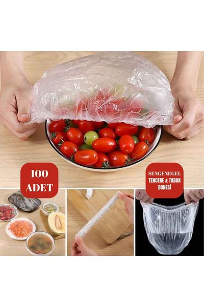 sengenegel 100 Pcs Practical Freshness Preserving Pot and Plate Cap| Multi-Purpose Cover Food Cap