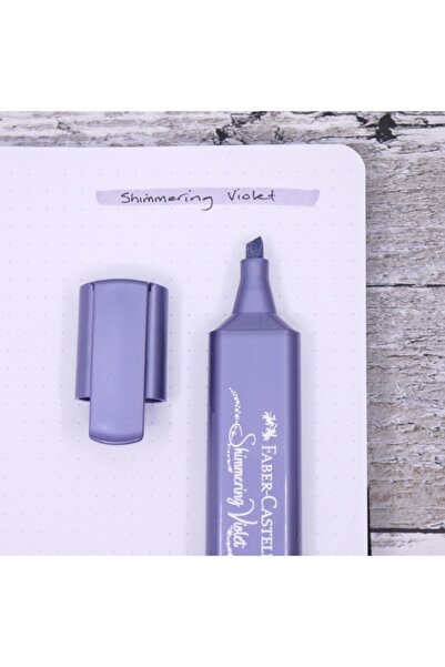 Faber Castell قلم تمييز فابر باللون البنفسجي (أرجواني معدني) 10 عبوات