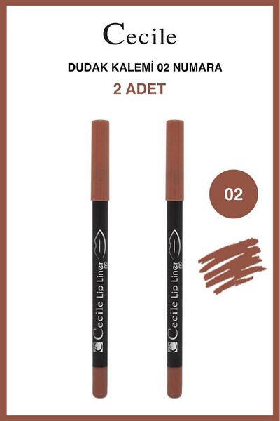 Cecile Intensive Color Lip Liner - Permanent 02 X2