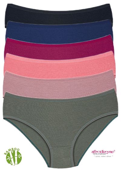 Afrodizyac Bato din bambus cu talie înaltă, 6 piese - Extra elastic și moale