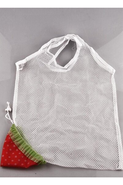 Genel Markalar Çilek Görünümlü Katlanır Pazar Filesi - 2 Adet