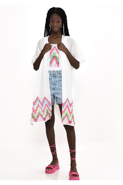 DQMANE Design Jewelled Pareo
