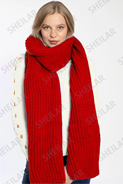 Sheilar Selanik Örgü Triko Omuz Şalı