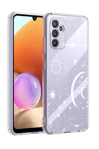 3GEN CASE Samsung Galaxy A34 Uyumlu Desenli Şeffaf Silikon Kılıf