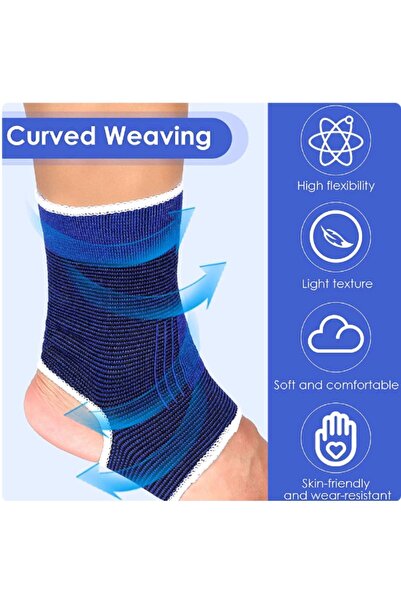CNGZSHOP 2li Ayak Bilek Topuk Bandajı Aşil Tendon Sporcu Koruyucu Bilekliği