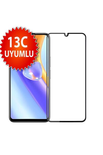 3GEN CASE Xiaomi Redmi 13C Uyumlu Anti-Statik 9H Cam Ekran Koruyucu 3D
