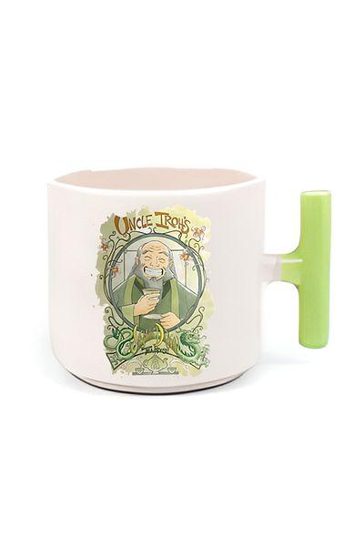 GünayStore Avatar - the Last Airbender White t Handle Mug - Aang Katara Sokka Appa Handmade