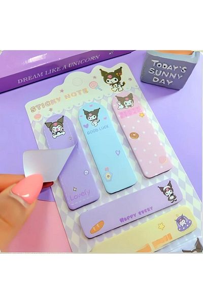Yağmurella Sanrio Kuromi Friend Post-It Adhesive Note Paper