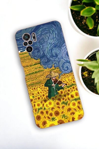 mooodcase Redmi Note 10s Uyumlu Sarı Çiçekler Desenli Premium Silikonlu Lansman Telefon Kılıfı