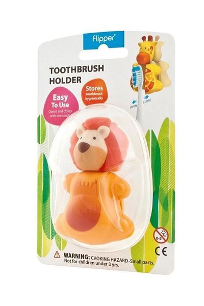 Flipper Lion Container - Hygienic Toothbrush