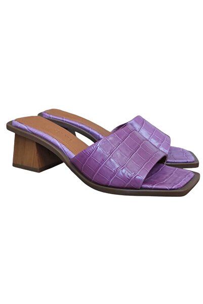 ND Shoes Kadın topuklu rugan terlik