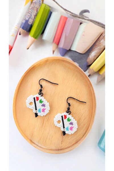 SEARD لوحة صور بيضاء - حلق مصنوع يدويًا من خرز ميوكي