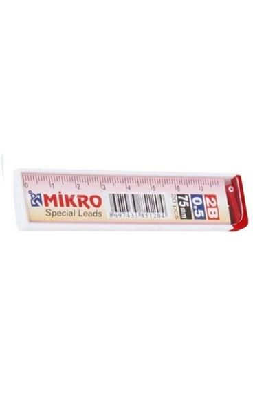 Mikro 0.5 (2b) Pen Tip 12 Tubes with Ruler