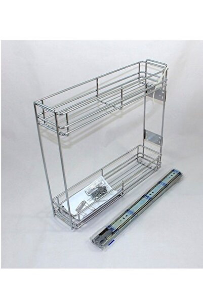 Azra Mutfak Şişelik-deterjanlık Teleskopik Alttan Raylı 15,5 Cm Genişlik