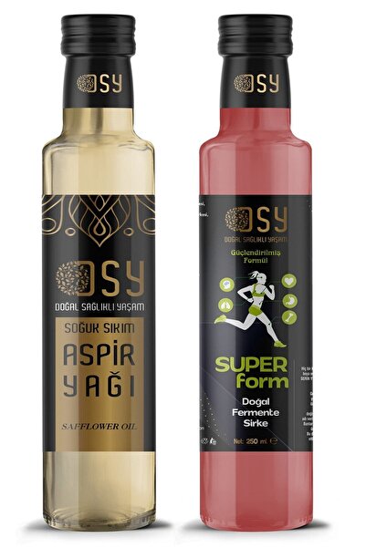 doğal sağlıklı yaşam 250ml Aspir Yağı , 250ml Süper Form Sirkesi