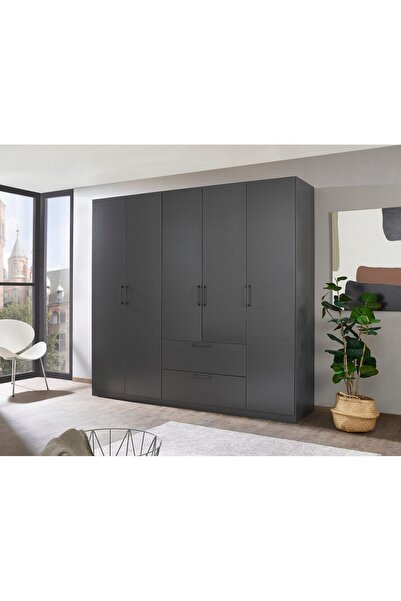 Tdesigno Araz Giyinme Dolabı - Çok Amaçlı Dolap - Gardırop 225 Cm-5 Kapaklı-2...