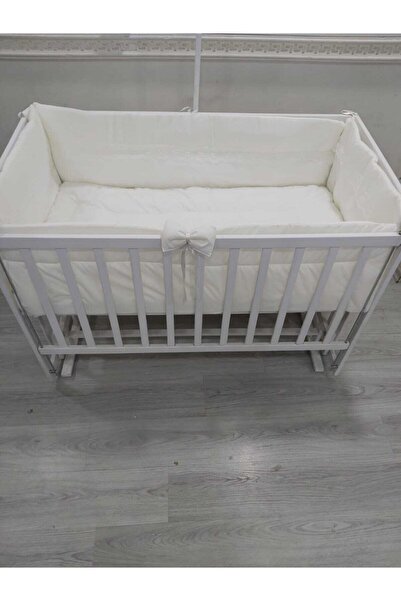 babyen1 (60*120 )beyaz Küpürlü 4 Kenarlı , Bebek Beşiklerine Uyumlu Yankoruma...