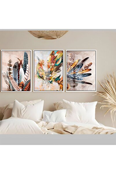 Harika bir ev Hari̇kabi̇rev | Soft-Bird of Prey Combination | Framed Tempered...