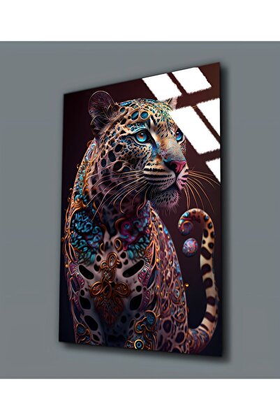 Harikabirev HARİKABİREV | PICTURĂ TIGRIȚĂ CULOARE PE STICLA INIMPUTĂBILĂ (TEM...