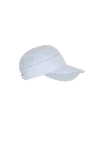 ŞapkaIdünyasi Zippered Tennis Cap Micro Fabric Top Openable White Hat