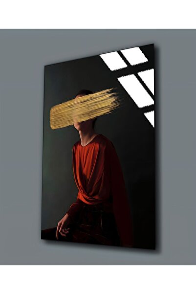 Harikabirev HARİKABİREV | STICLA INERABLE (TEMPERATA) TABLOA FEMEI 06 | TMTEKLİ