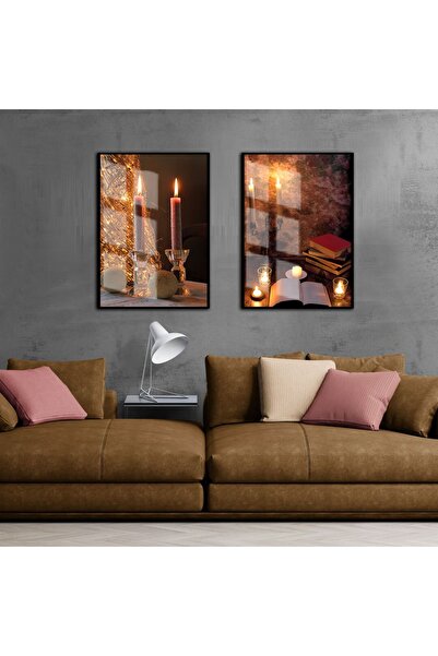 Harikabirev HARİKABİREV | COMBINAT DE LUMĂRI TONURI DE CAFEA FIERBĂ | TABLO D...