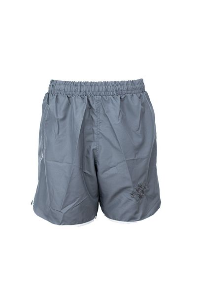 Oppland Women's Embroidered Swim Shorts - Rubber Waist, Lace-up Pockets, Water Repellent Comfortable Fabric