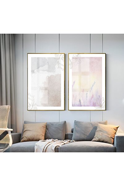 Harikabirev HARİKABİREV | COMBINAT SOFT SOYUT MOR-BEYAZ 01 | TABLO DE STICLA ...