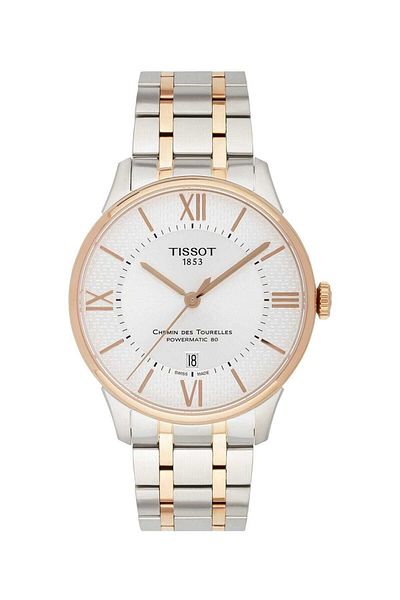 TISSOT ساعة يد رجالية Powermatic 80 - Chemin Des Tourelles T099.407.22.038.01