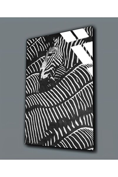 Harikabirev HARİKABİREV | STICLA INERABLE (TEMPERATA) TABLA ZEBRA NEGRU-ALB 01 | TMTEKLİ