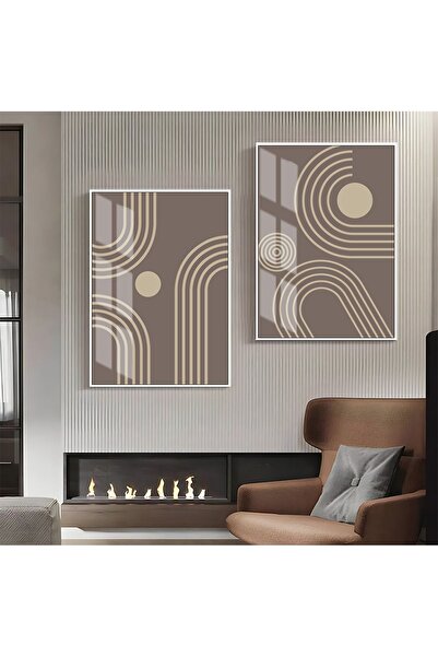 Harikabirev HARİKABİREV | COMBINAT DE ABSTRACTE CU MODELE CREAM-GRI 001 | TAB...