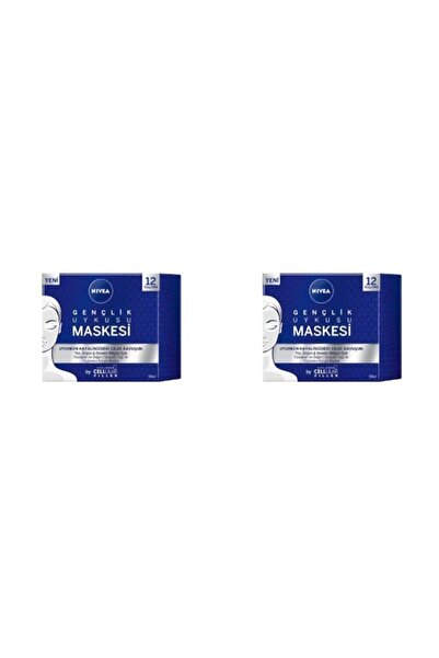 NIVEA Gençlik Uykusu Maskesi - Hyaluron Cellular Fıller 50 ml X 2 Adet