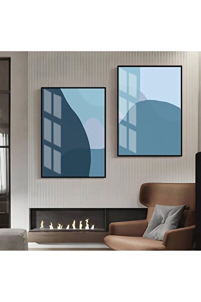 Harikabirev HARİKABİREV | TONURI ALBASTRE COMBINATIE ABSTRACTĂ 1 | TABLO DE S...