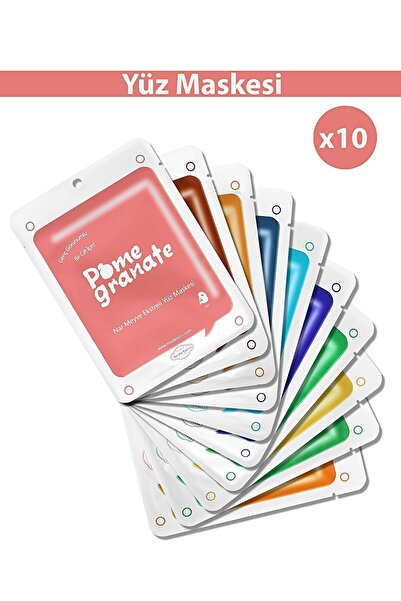 LUPİX Lupix 10'lu Karışık Yüz Maskesi
