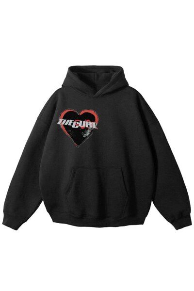 MAYDAY CULTURE The Cure Μαύρο Φούτερ Unisex - Τρεις Κλωστές Ανοιχτόχρωμο, Φαρ...