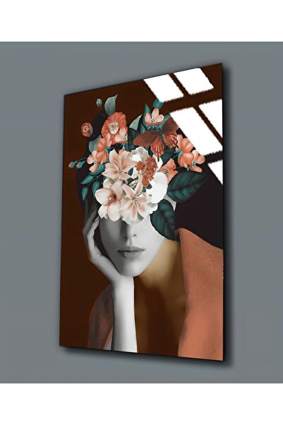 Harikabirev HARİKABİREV | TABLO FEMEI CU FLORI DE STICLA INESPRIMABILĂ (TEMPE...