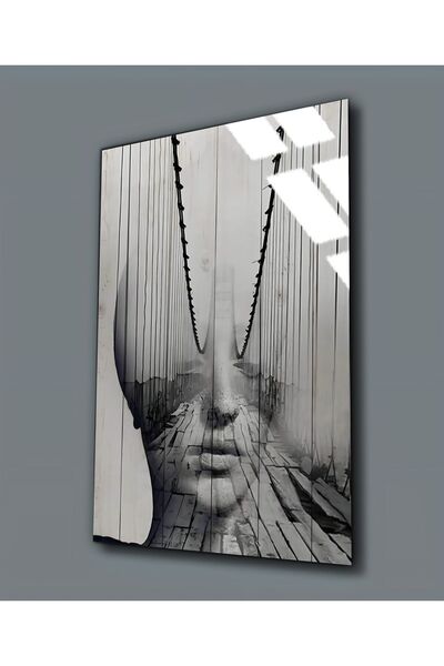 Harikabirev HARİKABİREV | STICLA INERABLE (TEMPERATA) TABLOA FEMEI 02 | TMTEKLİ