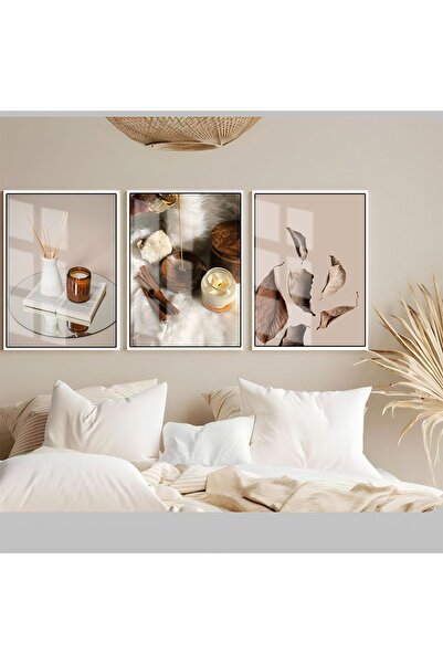 Harika bir ev Hari̇kabi̇rev | Soft Incense and Leaf Combination | Framed Temp...