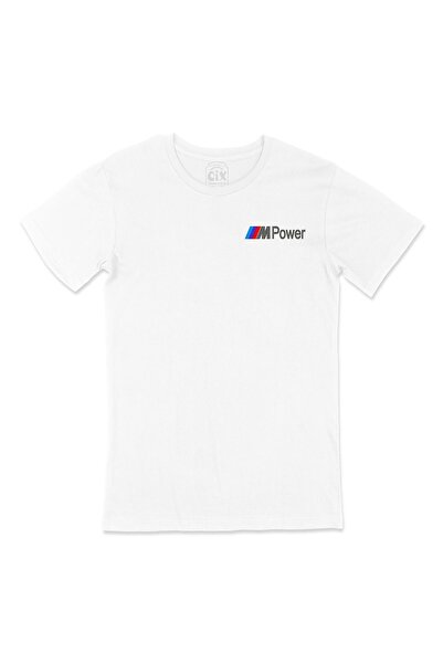 Cix M Power Pocket Logo Dizajn Bela Majica