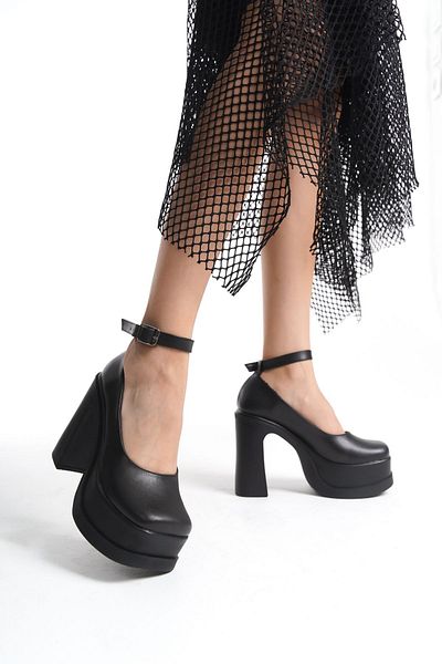 asmi shoes Pantofi cu toc cu platformă Della cu curea la gleznă (12 cm) de damă