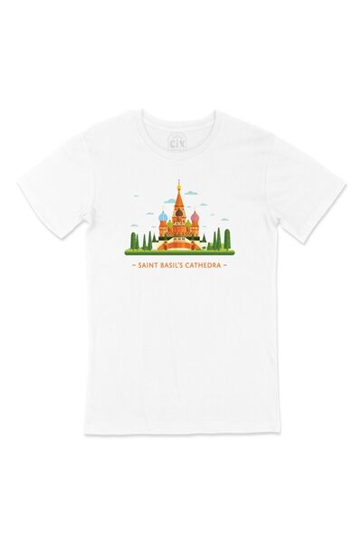 Cix Bela majica sa dizajnom logotipa iz džepa - Katedrala Notr Dam