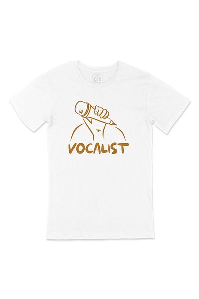 Cix Vocalist Pocket Logo Design Tricou alb