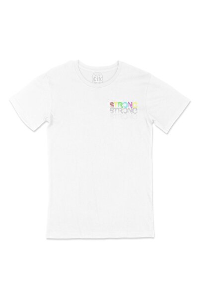 Cix Be Strong Strong White T-Shirt with Pocket Logo Design
