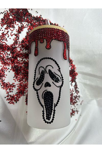 İSTİKLAL TİCARET SPECIAL DESIGN PATTERNED STONE EMBROIDERED PIPETED BAMBOO VACUUM DRINKER WITH COVER