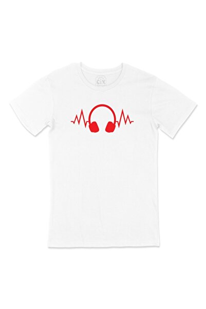 Cix Tricou roșu cu căști