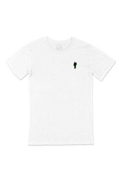 Cix Tricou alb cu logo-ul Billie Eilish Pocket Logo Design